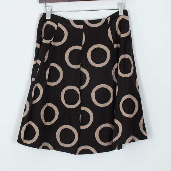 Banana Republic Geometric A Line Silk Blend Skirt Old Money‎ Minimalist Size 4P - Picture 5 of 6